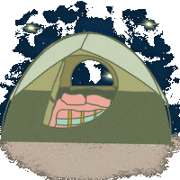 Star Camping Sticker