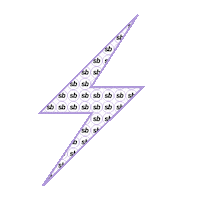 Sb Lightening Bolt Sticker by Stripped Beauty