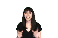 jennrobbins pointing double point about to be you Sticker