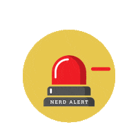 carfen nerd smart geek alert Sticker