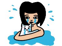 Cry Me A River Love Sticker