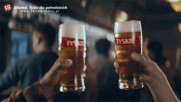 Beer Cheers GIF by Tyskie