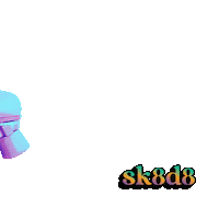 SK8D8 sk8 roller skating skate date sk8d8 Sticker