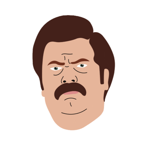 Angry Ron Swanson Sticker