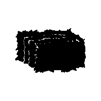 Hay Bale Cow Sticker by NordenMfg