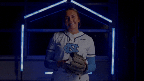 Softball Smile GIF by UNC Tar Heels