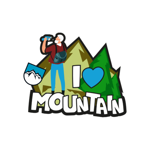 staypesco giphygifmaker mountain montagna mountainlife Sticker