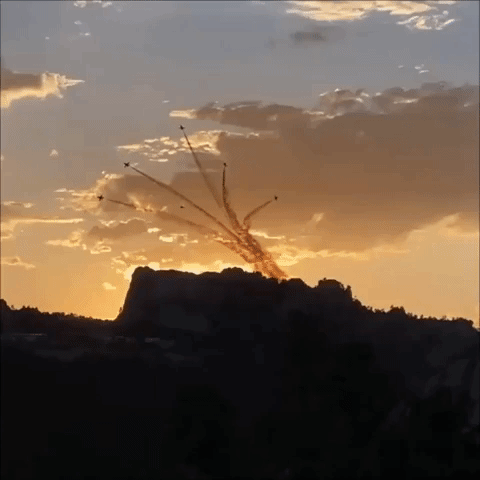 Independence Day With Mount Rushmore Fly-Over