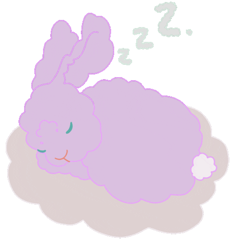 tinypavilion giphyupload night tired bunny Sticker