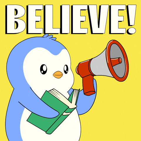 Believe GIF by Pudgy Penguins