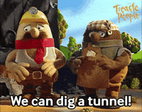 Digging Stop Motion GIF by Fire Mountain Productions