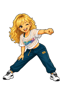 Zumba Fitness Dance Sticker by Didem Zeybek