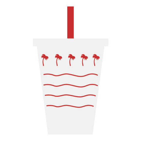 palm tree burger Sticker by Mikyla Design