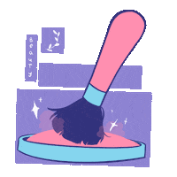 Pink Beauty Sticker by Fokkusu Art