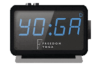 Clock Alarm Sticker by Freedom Yoga & Wellness