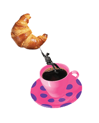 Coffee Croissant Sticker by Fed Square