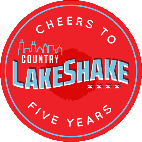 5 years lakeshakefest Sticker by Country LakeShake Festival