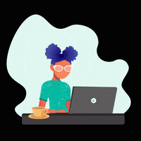 captionagency coffee energy laptop busy GIF