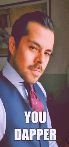 mydapperself giphygifmaker dapper suit up suit and tie GIF