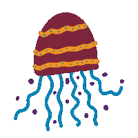 omishagandhi dance trippy color fish Sticker