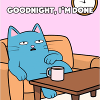 Checking Out Blue Cat GIF