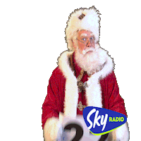 SkyRadio_101fm happy music christmas excited Sticker