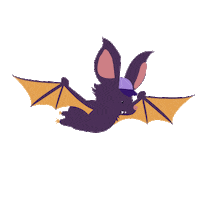 Chauve Souris Halloween Sticker by Dipongo