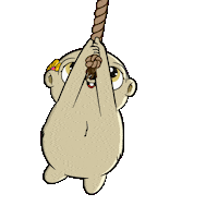 Dont Give Up Hang In There Sticker by Fugz Official