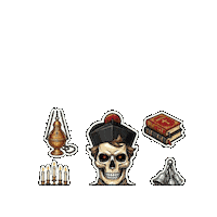 Halloween Skull Sticker