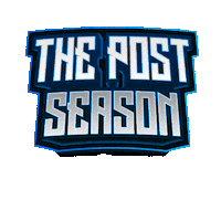 Text gif. Bold, silver block of text reminiscent of the Monday Night Football logo. Text, "The post season, matters."