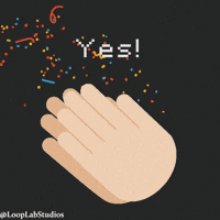 LoopLabStudio reaction happy celebration yes GIF