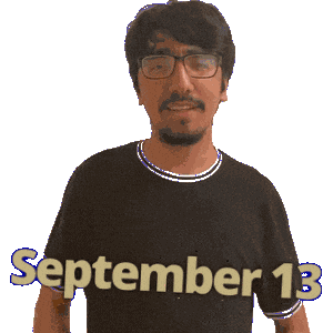September 13 Sticker