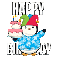 Happy Birthday Party Sticker by Pudgy Penguins