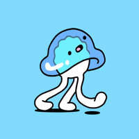 Jelly Fish Walking GIF by herbertonic