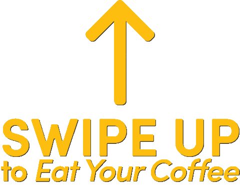 swipe up coffee time Sticker by Eat Your Coffee