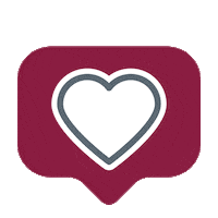 Heart Maroon Sticker by Roanoke College