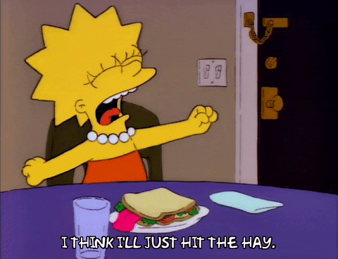 Tired Season 3 GIF by The Simpsons