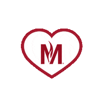 Heart Love Sticker by Minnesota State University Moorhead