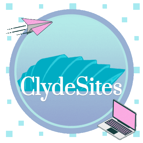 clydesites giphyupload webdesign booknow clydesites Sticker