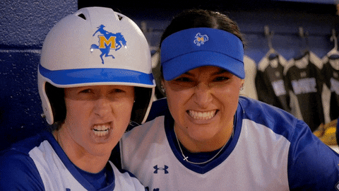 McNeeseSports giphyupload game day game face ncaa softball GIF
