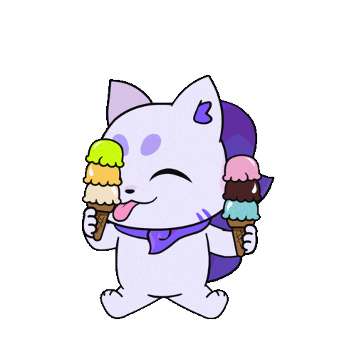 Ice Cream Summer Sticker by Lucky Kat Studios