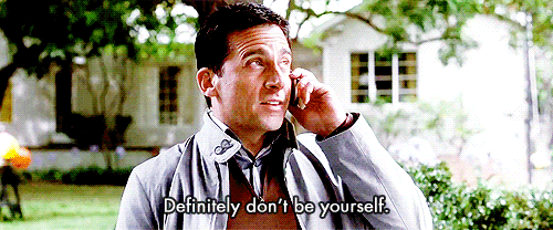dont be yourself steve carell GIF