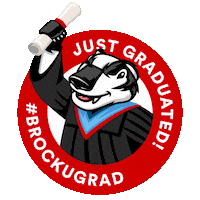 Grad Convocation Sticker by Brock University