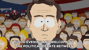 debate welcoming GIF by South Park 