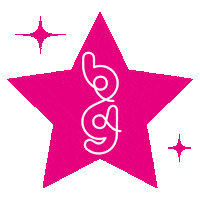 bubblegumballoons pink pink star pink stars pink sparkles Sticker