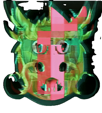 Glitch Emoji Sticker by #BASILIO