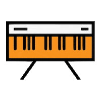 John Coltrane Piano Sticker by Verve Label Group