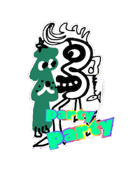 Party Party Dance Sticker by KaoruHironaka