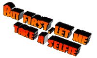 text selfie Sticker