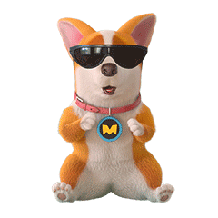 mocoaifay giphyupload animation dog cartoon Sticker